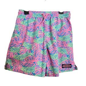 Vineyard Vines Boys Kids Swim Trunks Bundle Medium Pink Fish Blue Key Lime Lined